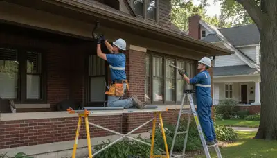 Madison, WI plumber repairing a residential pipe for plumbing service