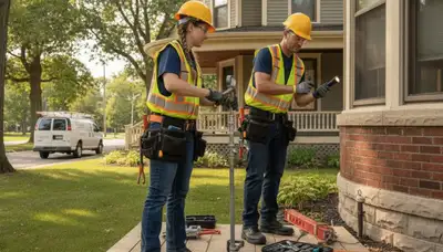 Madison, WI plumber repairing a plumbing issue for a local residential service call