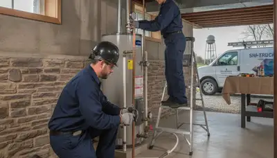 Plumber repairing a sink in Madison, WI for professional plumbing service