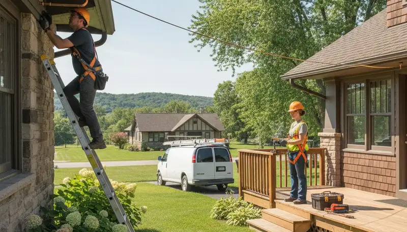Madison, WI plumber repairing a sink for residential plumbing service